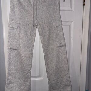 Gray Cargo Sweatpants